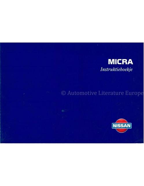 1996 NISSAN MICRA INSTRUCTIEBOEKJE NEDERLANDS, Autos : Divers, Modes d'emploi & Notices d'utilisation