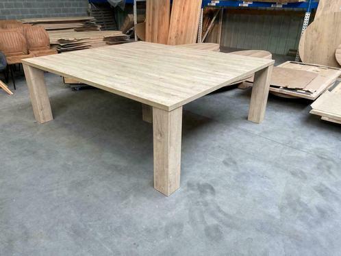 Eettafel, vierkant 190-220 cm (nieuw, outlet), Maison & Meubles, Tables | Tables à manger