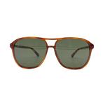 Gucci - Brown Acetate GG0016S Squared Sunglasses 58/14 140mm