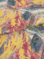Intense jacquardstof met abstract patroon - 500 X 140 cm -, Antiek en Kunst, Antiek | Tapijten, Tafelkleden en Textiel