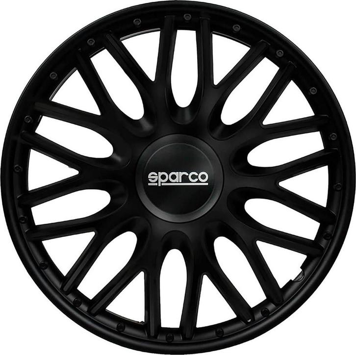 Sparco Wieldoppen Roma - 14-inch - Zwart - Set van 4 stuks, Auto diversen, Auto-accessoires, Nieuw, Verzenden
