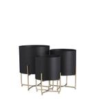 2dekans | Mica Decorations Aries Bloempot - Set van 3 - H32, Ophalen of Verzenden, Nieuw