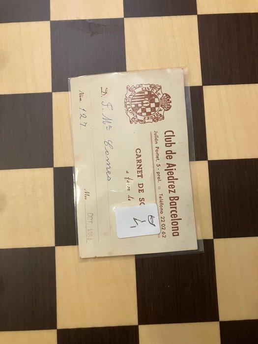 Schaakspel - Hout, Antiquités & Art, Curiosités & Brocante