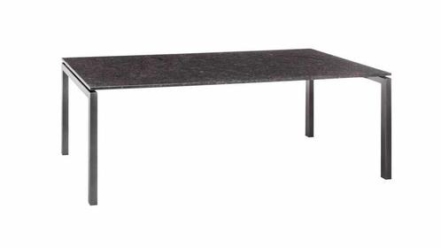Studio 20 Bergamo granieten tafel 220 x 90 cm Pearl grey |, Tuin en Terras, Tuinsets en Loungesets