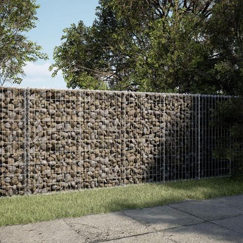 vidaXL Schanskorf 200x100x100 cm gegalvaniseerd ijzer, Tuin en Terras, Bloempotten, Nieuw, Verzenden