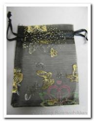Giftbag organza black golden butterfly 7*9 cm., Hobby & Loisirs créatifs, Bricolage