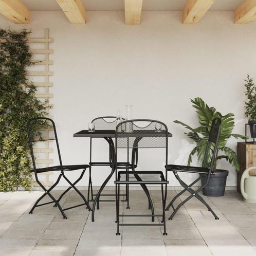 vidaXL Ensemble à manger de jardin 5 pcs anthracite, Jardin & Terrasse, Ensembles de jardin, Neuf, Envoi