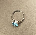 Ring - Indonesië Blauwe Topaas Zilveren Ring (Zonder