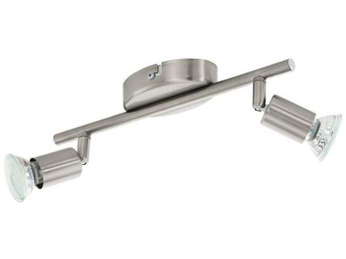Veiling - EGLO BUZZ-LED plafondspot 2-lichts nikkel-mat 285x, Huis en Inrichting, Lampen | Spots