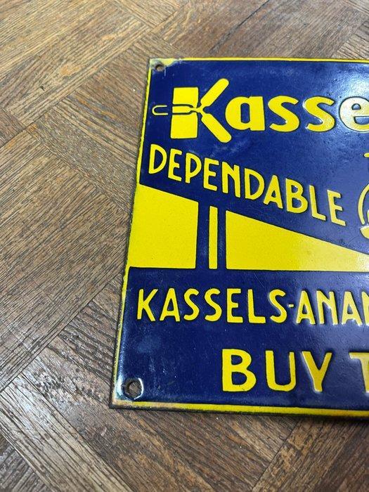 kassels - Plaque émaillée Inde Enamel Sign Vintage - Plaque, Antiquités & Art, Antiquités | Assiettes décoratives & Carrelages