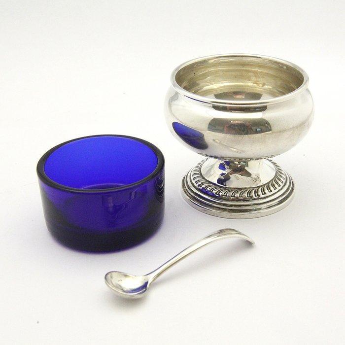 Sterling zilveren kruidenset met mosterdlepel - Reed &, Antiek en Kunst, Antiek | Zilver en Goud
