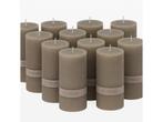 Veiling - 12x Essentials | Kaarsen Taupe (7x14 cm)