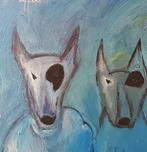 Jan Leppens: Liefdesverhaal van een Bullterriër, Antiek en Kunst, Kunst | Schilderijen | Modern
