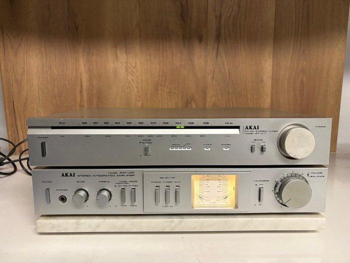 Akai - AM-U01 Integrated Amplifier + AT-K11 Stereo Tuner, Audio, Tv en Foto, Radio's