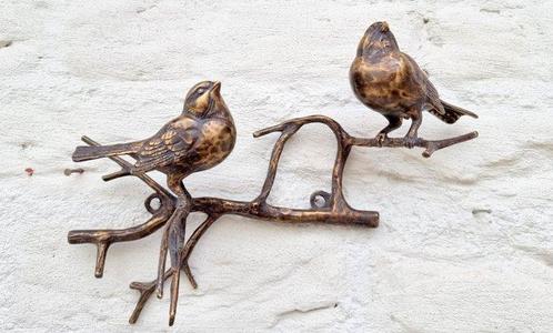 Beeldje - Vogeltjes op tak - Brons, Antiek en Kunst, Curiosa en Brocante