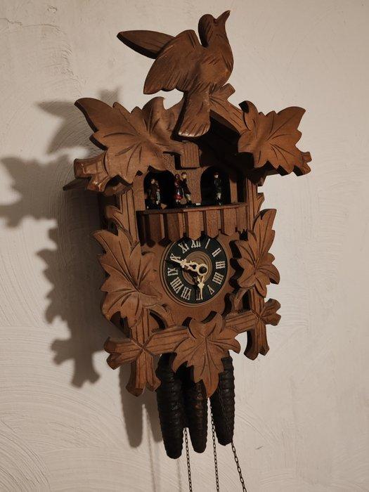 Koekoeksklok, Muzikale koekoeksklok - Hout - 1970-1980, Antiek en Kunst, Antiek | Klokken