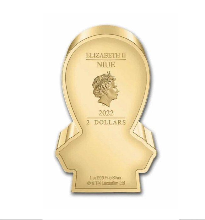 Niue. 2 Dollars 2022 Chibi Star Wars Series, C-3PO, PF 69, Postzegels en Munten, Munten | Europa | Niet-Euromunten