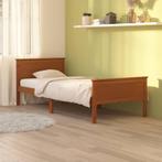 vidaXL Bedframe massief grenenhout honingbruin 90x200 cm, Huis en Inrichting, Slaapkamer | Bedden, Verzenden, Nieuw