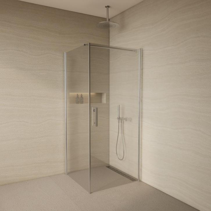 Aanbieding: BWS Douchecabine | Goodkoop | Vierkant 90x90cm |, Doe-het-zelf en Bouw, Sanitair, Douche, Nieuw, Chroom, Ophalen of Verzenden