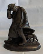 Ernst Barlach (1870-1938) - sculptuur, Schäfer im Sturm -