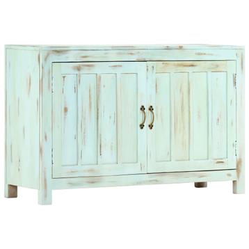 vidaXL Dressoir 110x35x70 cm massief mangohout lichtblauw, Huis en Inrichting, Kasten | Dressoirs, Verzenden, Nieuw