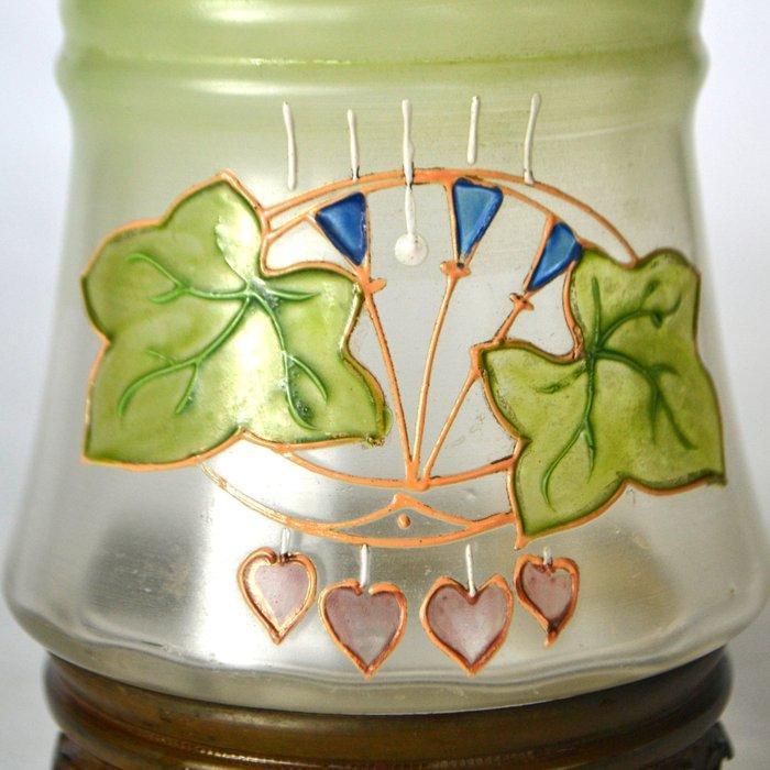 Vaas - Glas, Messing, Antiek en Kunst, Kunst | Designobjecten