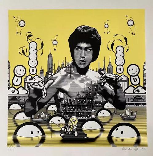 The London Police (XX-XXI) - The Biggest Boss (Bruce Lee), Antiek en Kunst, Kunst | Schilderijen | Modern