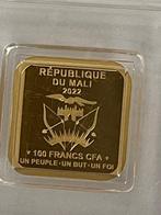 Mali. 100 Francs 2022 Löwe mit Brillanten weiß mit, Postzegels en Munten