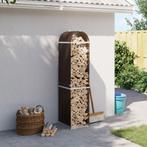 vidaXL Haardhoutopslag 40x45x170 cm gegalvaniseerd staal, Verzenden