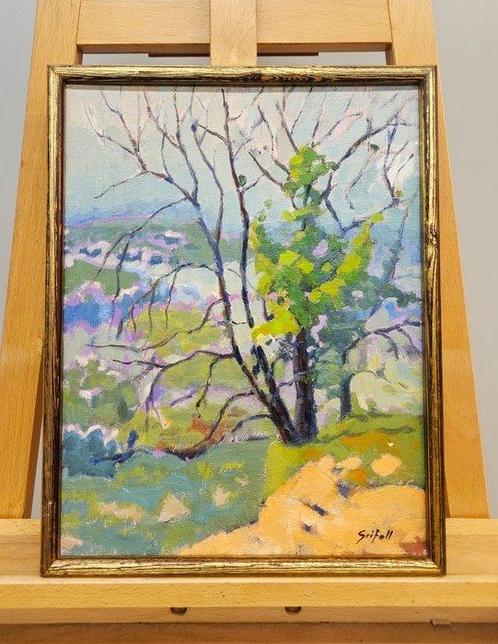 Josep Salvador Grifoll (1940) - Early flowering tree, Antiek en Kunst, Kunst | Schilderijen | Klassiek