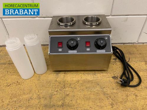 HCB RVS Sauswarmer Flessenwarmer 2 x 950 ml Chocola Kaas Jam, Zakelijke goederen, Horeca | Keukenapparatuur, Ophalen of Verzenden