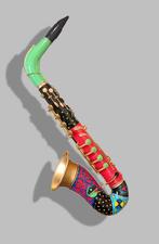 ELBé - Saxophone décoré à la main. Œuvre unique, Antiek en Kunst