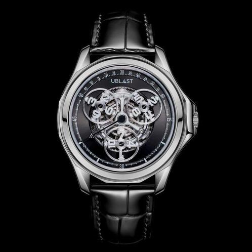 Ublast - Axial Force - Automatic Ltd Edition - REF.UBAXF42BK, Handtassen en Accessoires, Horloges | Heren