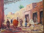 Retaux Bruno (1947) - Rue à Marrakech Maroc, Antiquités & Art