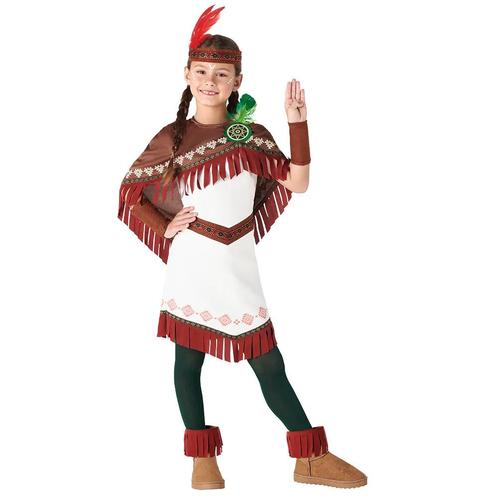 Indiaan Kostuum Meisje, Kinderen en Baby's, Carnavalskleding en Verkleedspullen, Nieuw, Verzenden