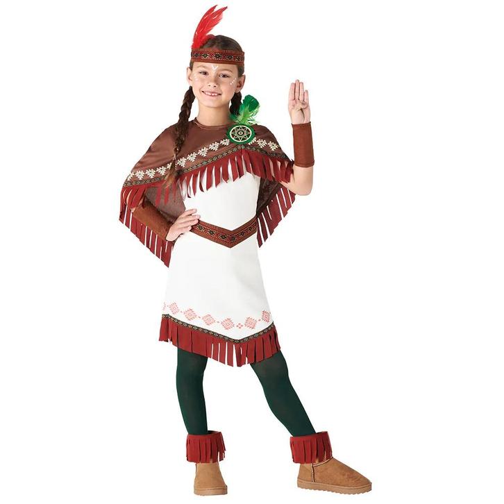 Indiaan Kostuum Meisje, Kinderen en Baby's, Carnavalskleding en Verkleedspullen, Nieuw, Verzenden