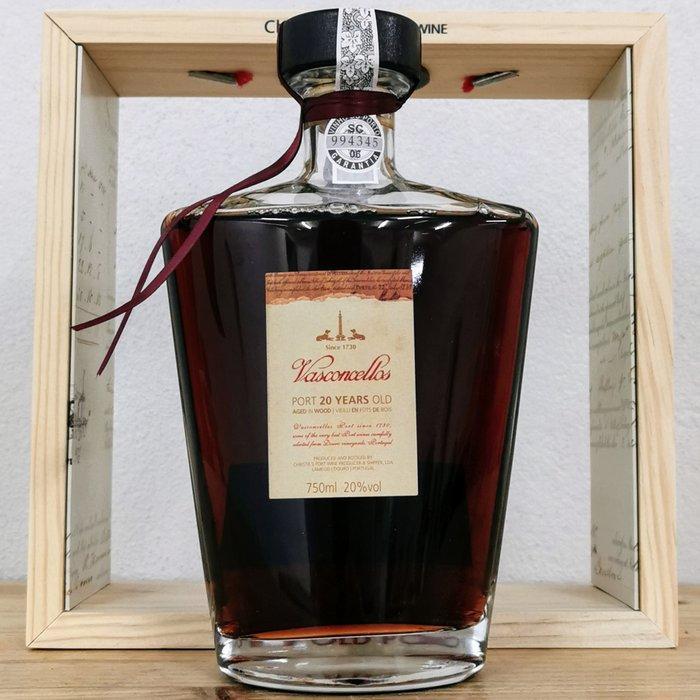 Vasconcellos Decanter - 20 years old Tawny - Porto - 1, Verzamelen, Wijnen