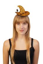 Haarband Heksenhoed Oranje Heks Diadeem Hoed Halloween Toven, Ophalen of Verzenden, Nieuw