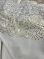 Prachtige stof met gouden art deco decoratie - Textiel  -