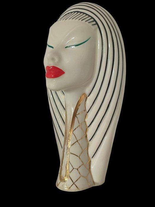 CANOVA - Vase - LA DUCALE « Égypte » - Porcelaine - H. 27 cm, Antiek en Kunst, Kunst | Designobjecten