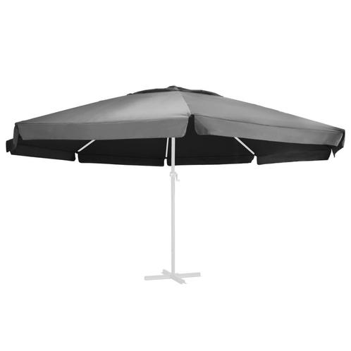 vidaXL Vervangingsdoek voor parasol 600 cm antracietkleurig, Jardin & Terrasse, Parasols, Envoi