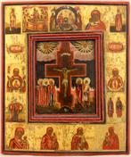 Icoon - Kruisiging van Christus - Hout, Antiek en Kunst