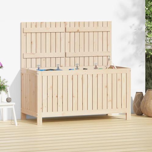 vidaXL Tuinbox 121x55x64 cm massief grenenhout, Tuin en Terras, Bergingen en Tuinkasten, Nieuw, Verzenden