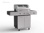 Gasbarbecue 3 branders - RVS met gietijzeren roost, Ophalen, Nieuw