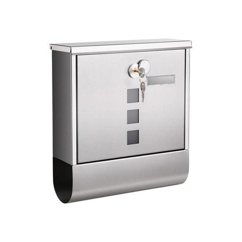 RVS Krantenbus - Strak Design Zilver | OP = OP | 40% Kort..., Tuin en Terras, Brievenbussen, Nieuw, Wandbrievenbus, Verzenden