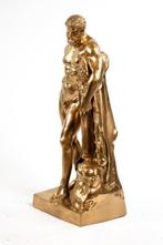 Sculpture, Ercole farnese in bronzo dorato - 59 cm - Bronze