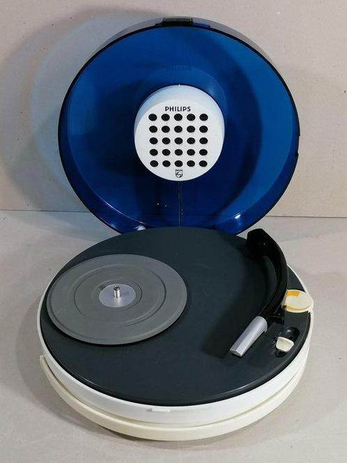 Philips - CURLING POMPON space age Tourne-disque, Audio, Tv en Foto, Radio's