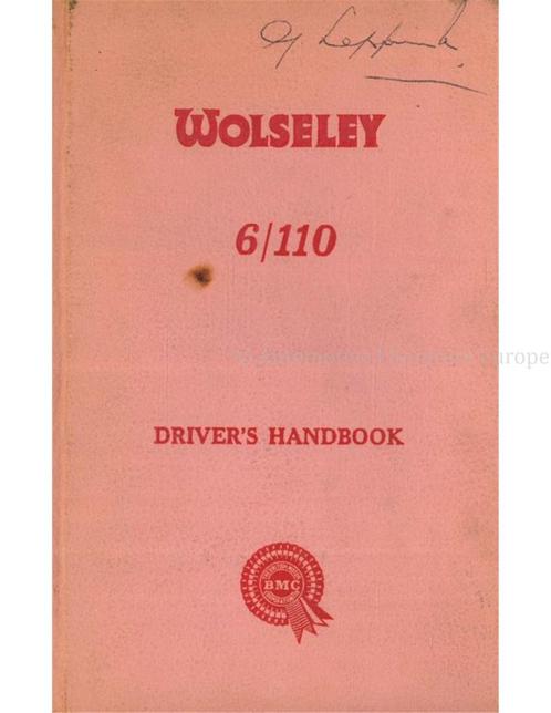 1963 WOLSELEY 6/110 INSTRUCTIEBOEKJE ENGELS, Auto diversen, Handleidingen en Instructieboekjes