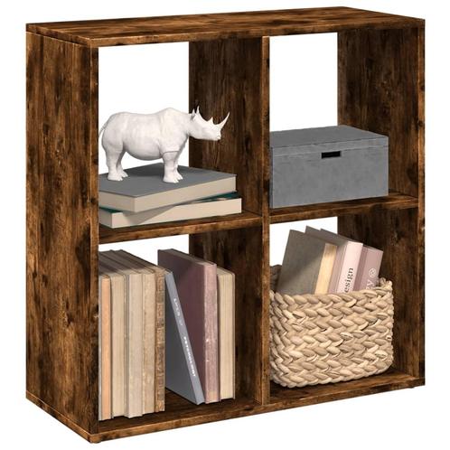 vidaXL Kamerscherm / boekenkast 69,5x29x69,5 cm hout gerookt, Huis en Inrichting, Kasten | Boekenkasten, Nieuw, Verzenden