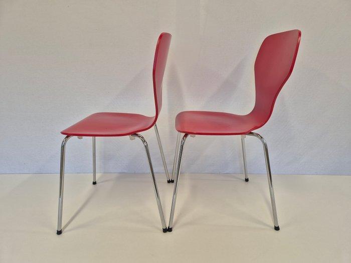 Phoenix - Zitgroep (2) - Hout, Staal - Vlinderstoel, Antiek en Kunst, Antiek | Meubels | Stoelen en Sofa's